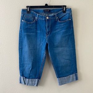 Seven7 Women Jeans Short Blue Size 14